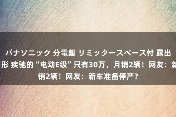パナソニック 分電盤 リミッタースペース付 露出・半埋込両用形 疾驰的“电动E级”只有30万，月销2辆！网友：新车准备停产？