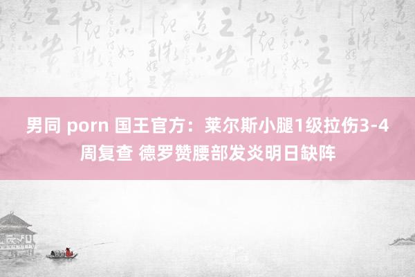 男同 porn 国王官方：莱尔斯小腿1级拉伤3-4周复查 德罗赞腰部发炎明日缺阵