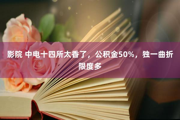 影院 中电十四所太香了，公积金50%，独一曲折限度多
