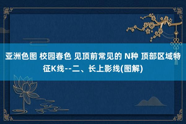 亚洲色图 校园春色 见顶前常见的 N种 顶部区域特征K线--二、长上影线(图解)