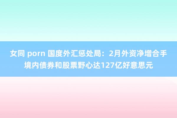 女同 porn 国度外汇惩处局：2月外资净增合手境内债券和股票野心达127亿好意思元