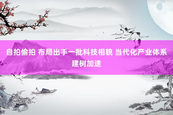 自拍偷拍 布局出手一批科技相貌 当代化产业体系建树加速