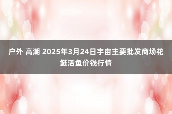 户外 高潮 2025年3月24日宇宙主要批发商场花鲢活鱼价钱行情
