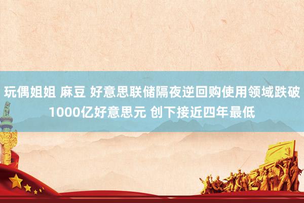 玩偶姐姐 麻豆 好意思联储隔夜逆回购使用领域跌破1000亿好意思元 创下接近四年最低