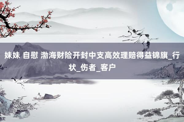 妹妹 自慰 渤海财险开封中支高效理赔得益锦旗_行状_伤者_客户