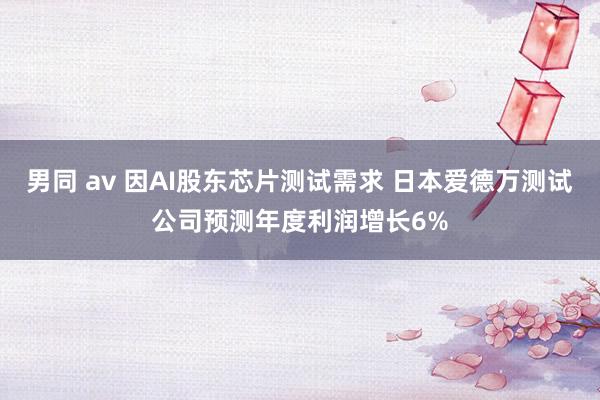 男同 av 因AI股东芯片测试需求 日本爱德万测试公司预测年度利润增长6%